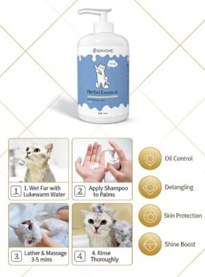 Natural Pet Shampoo for Dogs and Cats – Deep Clean & Long Lasting Scent