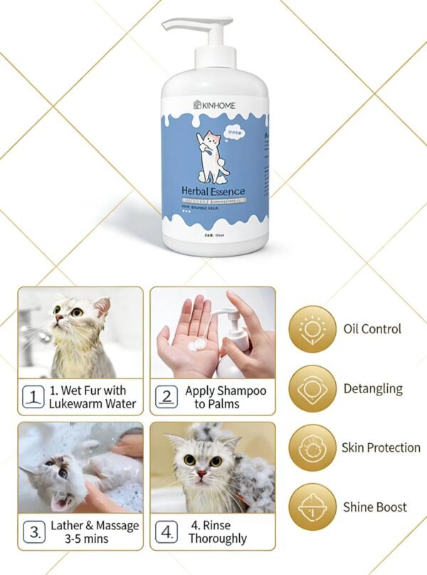 Natural Pet Shampoo for Dogs and Cats – Deep Clean & Long Lasting Scent