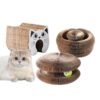 Interactive Cat Scratcher Bed for Indoor Cats