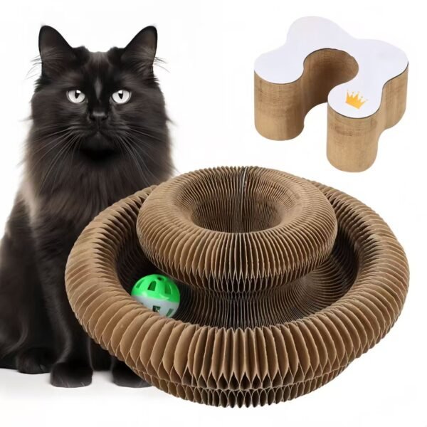 Interactive Cat Scratcher Bed for Indoor Cats