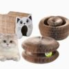 Interactive Cat Scratcher Bed for Indoor Cats