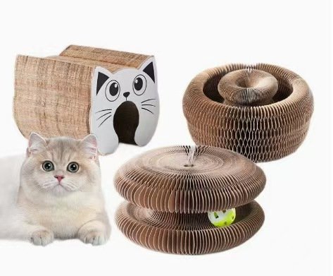 Interactive Cat Scratcher Bed for Indoor Cats