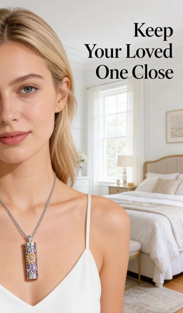 Sunflower Commemorative Necklace