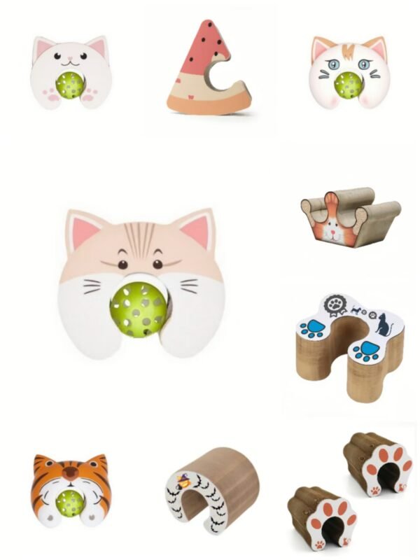 Interactive Cat Scratcher Bed for Indoor Cats