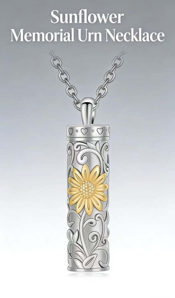 Sunflower Commemorative Necklace