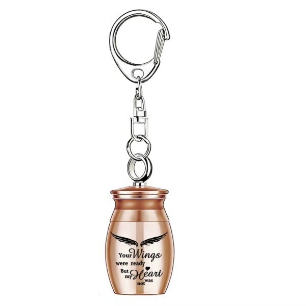 Mini Cremation Urn Keychain – Memorial Keepsake for Ashes