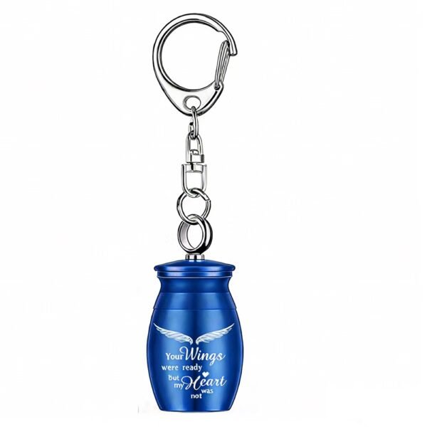 Mini Cremation Urn Keychain – Memorial Keepsake for Ashes