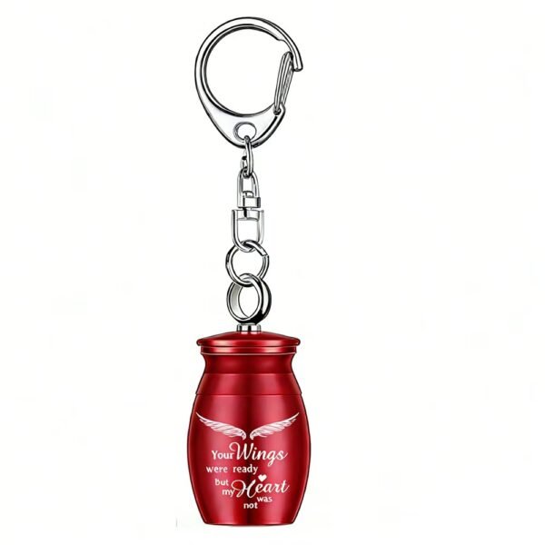 Mini Cremation Urn Keychain – Memorial Keepsake for Ashes