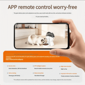 Smart WiFi Pet Feeder with HD Camera | Automatic Feeding for Dogs & Cats