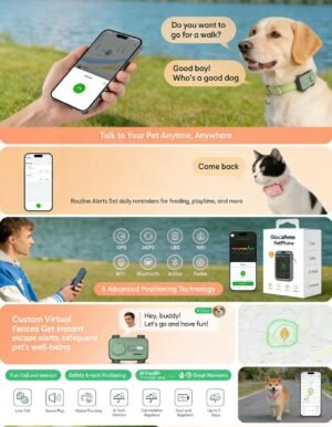 Pet tracking devices that allow you to contact your pet if it gets lost.