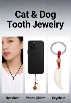 Pet hair and teeth permanent keepsake pendant