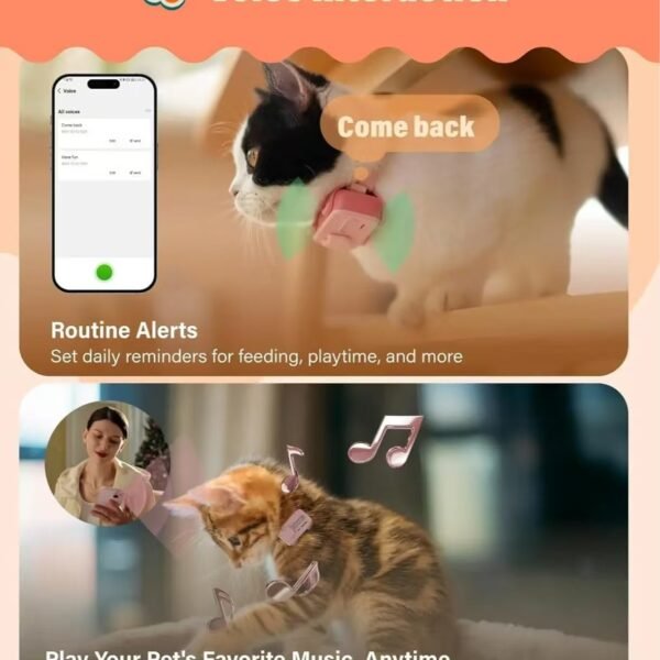 Pet tracking devices that allow you to contact your pet if it gets lost.